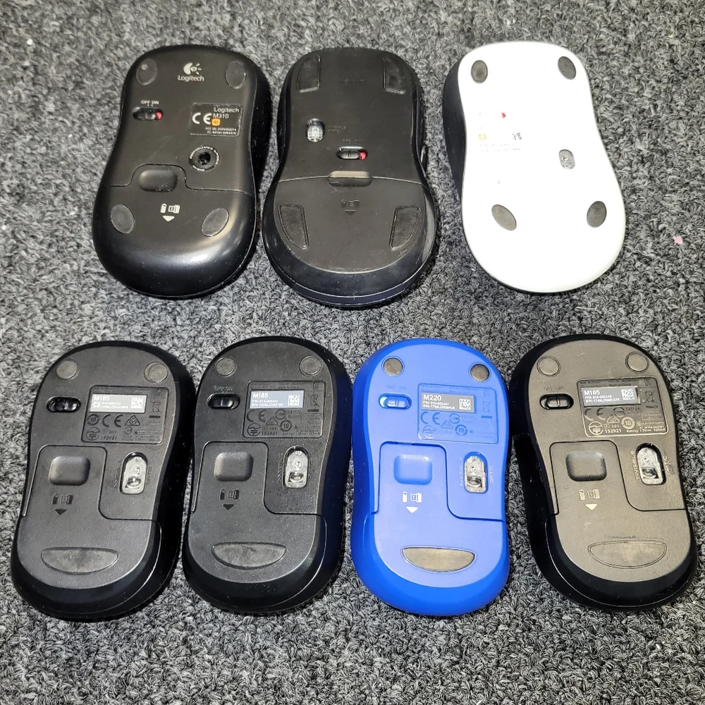 7pc Logitech Wireless Mouse without USB Nano Receivers - AS IS